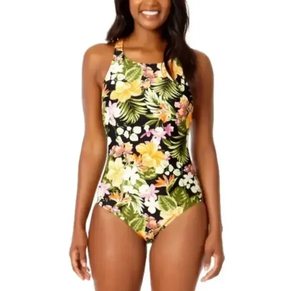 Hurley Ladies Swimsuit Swim Swimwear Bathing Suit Size Large NWT - Picture 6 of 8